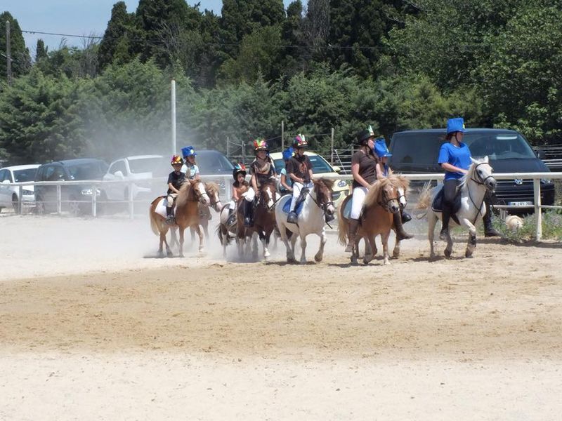 Stages poney pendants les vacances d'été Juillet et Aout près de Mouriès dans les Alpilles